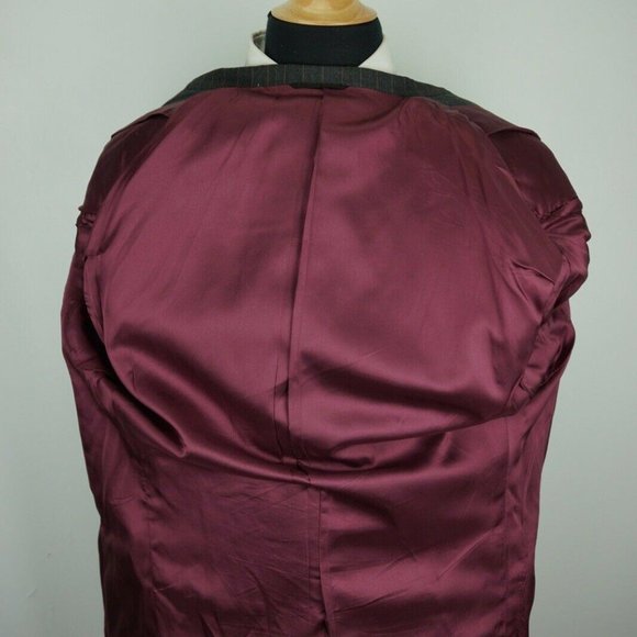 Tom James Filo A Mano Gray Pinstriped Wool suit - Picture 7 of 8